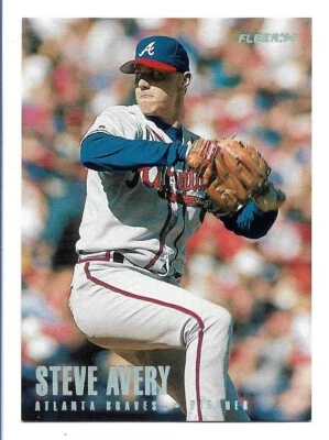 1996 Fleer Tiffany Steve Avery #285   Atlanta Braves - Image 1 of 2