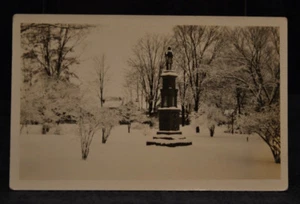 RPPC Schneeszene Denkmal New Paltz Pougkeepsie Newburg NY??? - Bild 1 von 2