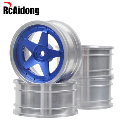 Aluminum Wheels Rims for RC 1:10 On Road Racing Drift Car Tamiya Hpi Hsp Traxxas - Image 1 of 4