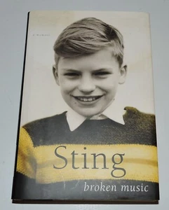 signed STING Broken Music autobiography memoir 2003 HC/DJ Police pop rock NM - Picture 1 of 5