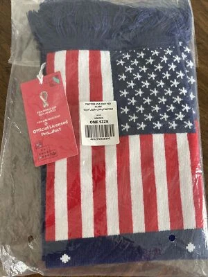 Team USA Soccer Qatar 2022 FIFA World Cup Scarf Officially Licensed ~SEALED BAG - Image 1 of 4
