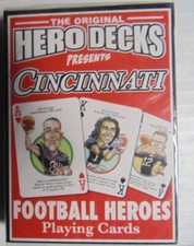 Cincinnati Bearcats Hero Decks Football Playing Cards Deck Caricatures  