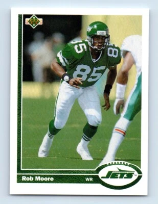 1991 Upper Deck Rob Moore New York Jets #435 - Image 1 of 2