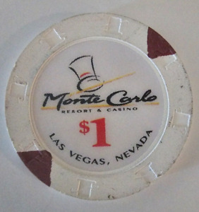 Monte Carlo Resort & Casino Las Vegas Strip $ 1 Tischspielchip (Casino geschlossen)