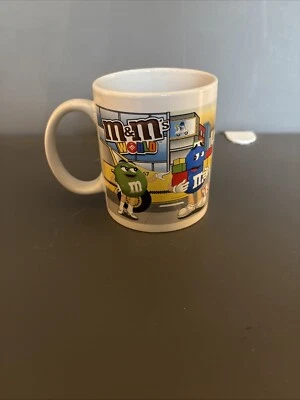 M&M's World, Coffee Mug Cup, New York NY Times Square , 'NICK' Ceramic White. - Image 1 of 4