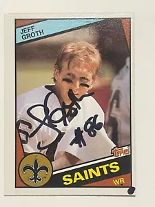New Orleans Saints Jeff Groth signierte Karte - Bild 1 von 1