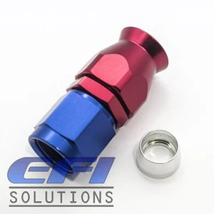 Straight Full Flow Teflon PTFE Hose End Fitting 200 Series AN6 201-06 - Picture 1 of 1