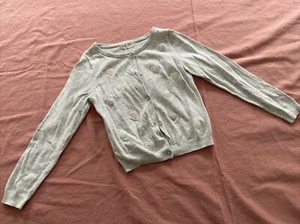 Strick-Weste, grau,mit Stickerei, Größe 116/122,Marke:H&M,Mädchen - Bild 1 von 5