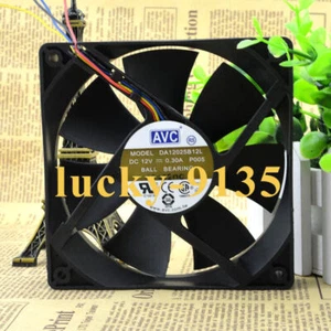 1pc AVC DA12025B12L P005 12cm 12025 12V0.3A 4-wire Double Ball Cooling Fan - Picture 1 of 3