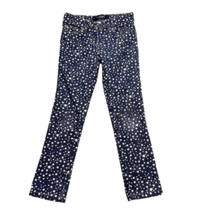 Mini Boden Girls Blue Star Print Skinny Jeans Size 8 Years - Imagen 1 de 7
