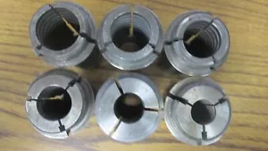 Lot of (6) S&M TF30 Serrated Collets 9/16" - 1.0" - Picture 1 of 2
