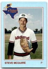 1988 Grand Slam Baseball Card Steve McGuire Midland Angels #12