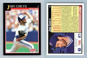 John Cerutti - Blue Jays #786 Score 1991 Baseball Trading Card - Picture 1 of 1