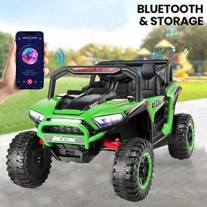 Green 24V Kids Ride On UTV Car for Kids Electric 4 Wheeler Off-Road W/Remote - Picture 1 of 9