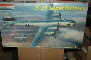 1/48 scale Monogram Boeing B-29 Superfortress bomber plastic model airplane kit - Picture 1 of 6