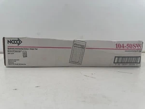 NUEVO NCCO 104-50SW 3.5" X 6.75" 2 partes entrelazado verde carbono cheque de invitados 2500 - Imagen 1 de 2
