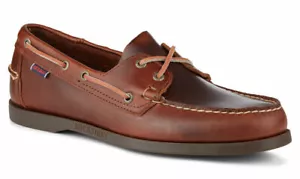 Sebago Docksides Mocasín Hombre Cubierta Zapatos 70000G0/925 Marrón Goma NUEVO - Imagen 1 de 3