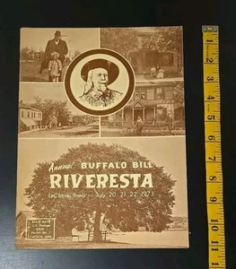 Buffalo Bill Riveresta Leclaire Iowa Vintage Program 1973 History - Picture 1 of 9
