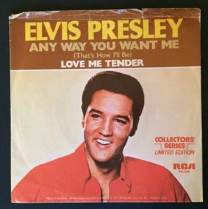 Elvis Presley "Love Me Tender/Any Way You Want Me" 1977 PS/VG - Imagen 1 de 4
