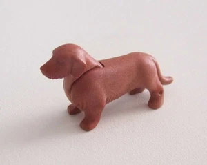 PLAYMOBIL (T3101) FERME & EQUESTRE - Chien Marron Teckel Maison Ville 1900 - Bild 1 von 1