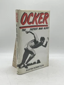 Ocker The Fastest Man Alive Austin Robertson HC Methuen Athletics Biography - Picture 1 of 2