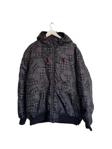 Vintage Ecko Unltd Jacket Bomber Coat Check Plaid Full Zip Size XL Y2K 00s - Picture 1 of 8
