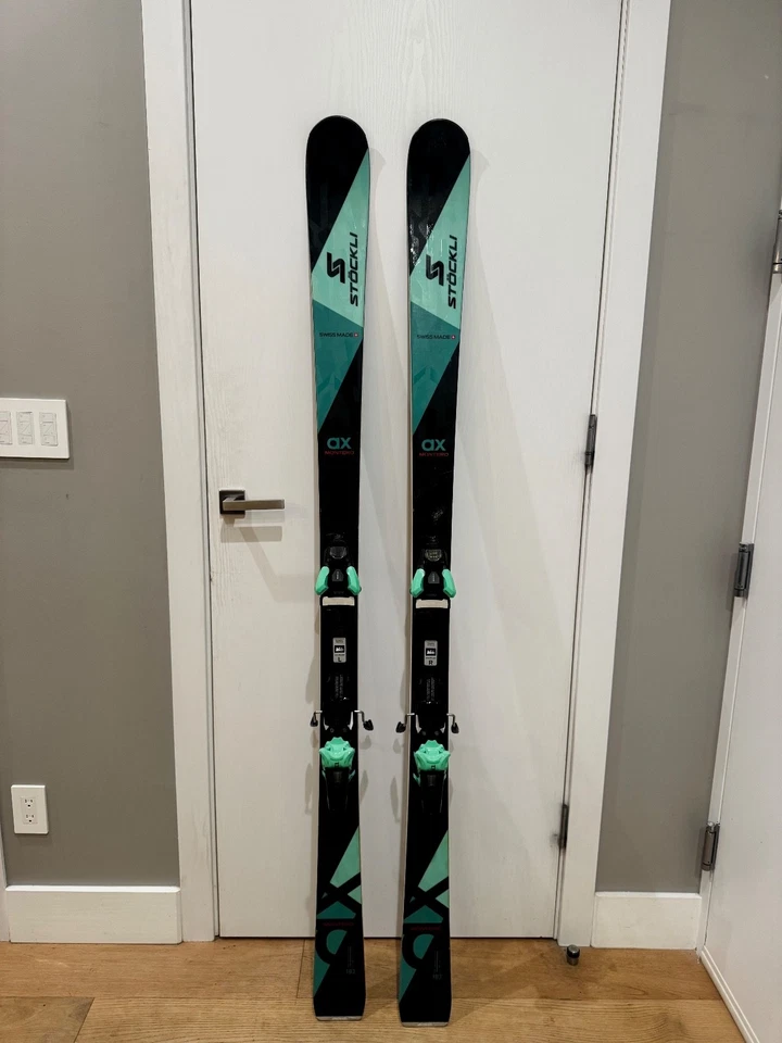 2024 Stockli Montero AX Skis 183cm with Strive 13D Bindings and Phantom wax - Image 1 of 4