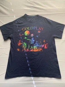 Cold Play World Tour 2022 Herren/Damen Blau Kurzarm T-Shirt Gr. L - Bild 1 von 7