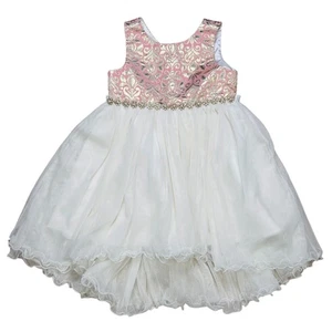 American Princess Size 4 Girls Shimmer Tulle Party Dress Ruffle Frilly - Picture 1 of 3