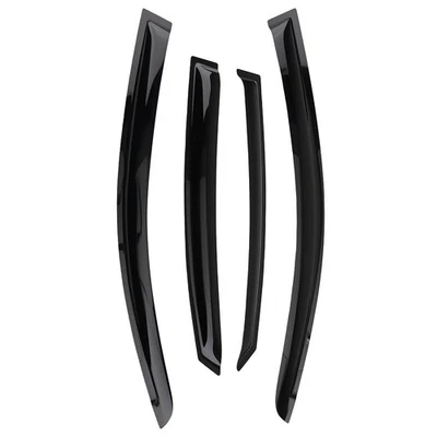 4pc Window Rain Deflector Set for Hyundai Accent Sedan 2018-2022 Black Tinted - Image 1 of 4
