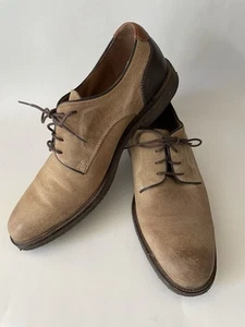 JOHNSTON & MURPHY McGuffey Plain-Toe TAN Oxfords (Men's SZ: 14) Casual Shoes - Picture 1 of 9