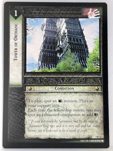 LORD OF THE RINGS TCG REALMS OF THE ELF LORDS RARE 3R71 TOWER OF ORTHANC lp - Picture 1 of 1