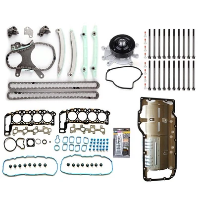 Head Gasket Set Head Bolts set Water Pump For 00-01 Dodge Durango 4.7L V8 SOHC Foto 1 de 4