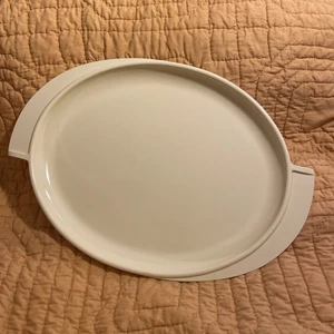 Boonton NJ Mid Century 60er gelb Melmac 14,5" geflügelte Platte Serviertablett #606 - Bild 1 von 4