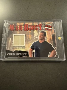 WWF WWE 2001 FLEER CHRIS BENOIT WAR BOOTY RING SKIRT RELIC CARD RAW IS WAR - Picture 1 of 4