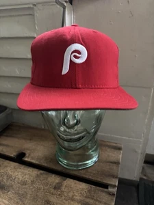 Vintage 1980s 90s New Era Philadelphia Phillies Pro Model Fitted Hat MLB 7 1/4 - Picture 1 of 16