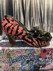Irregular Choice Size 5 “Lady Banjoe” Colour Change Sequin Courts - Picture 1 of 11