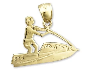 14K Gold Jetski Anhänger - Bild 1 von 6