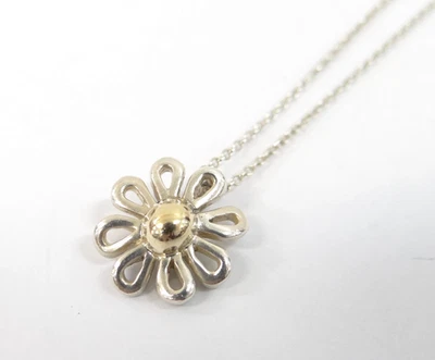 Tiffany & Co. Paloma Picasso Daisy Flower Necklace Silver 925 21220401500 2 - image 1 of 4