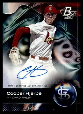 2023 Bowman Platinum - Top Prospects Cooper Hjerpe #TOP-25 Autographs (AU, RC) - Image 1 of 2