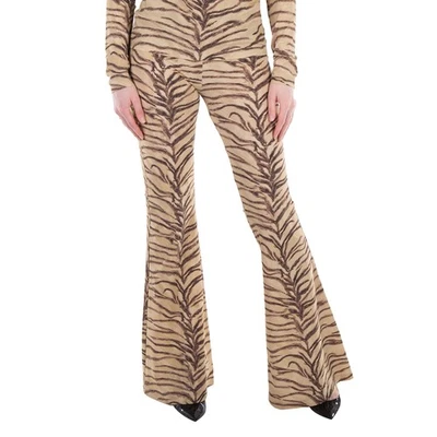 Stella McCartney All-Over Motif High-Rise Flared Pants - Image 1 of 3