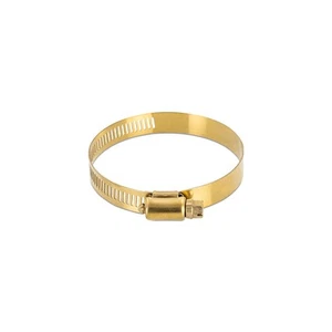 Abrazadera de engranaje helicoidal de alto par Mishimoto, 2,05"–2,99" (52 mm–76 mm), paquete de 2, dorado - Imagen 1 de 2