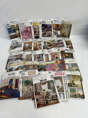 Mixed Bulk Lot of Over 30 Home Décor Sewing  Patterns As-Is Some Vintage - Image 1 of 4