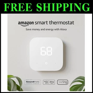 Amazon Smart Thermostat - Easy Installation, C-Wire Required - Picture 1 of 8