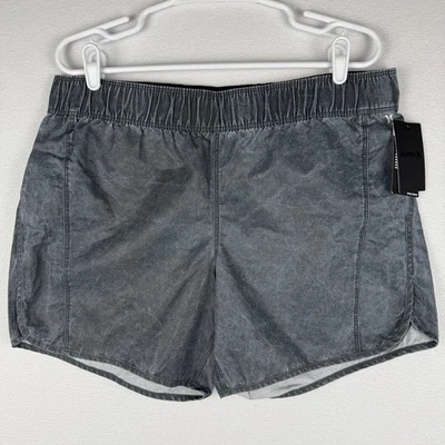 NUEVO Pantalones Cortos Hurley Supergamuza Para Mujer XL Negros Lavados Cordón Natación AJ3557 Foto 1 de 4