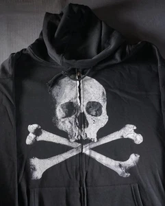 Dolls Kill Hoodie Damen 3XL Trickz N' Treatz Skull Crossbones Halloween Goth - Bild 1 von 8