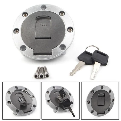 7 Hole Fuel Gas Tank Cap Lock w/ Key Fit Yamaha FZR250 FZR400 FZR600 750 /1000 — 第 1/4 张图片