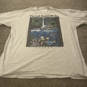 Eternal Rainbow Sea Gray T-Shirt XL Vintage Christian Riese Lassen - Picture 1 of 3