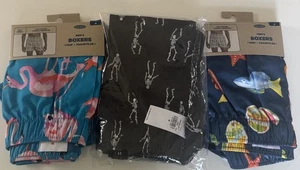 Old Navy Boxershorts Herren Medium 3er Pack Skelett Pink Flamingo Tropical - Bild 1 von 2