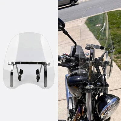 Parabrisas transparente 18"x16" para Suzuki Savage Intruder Volusia Boulevard Foto 1 de 4